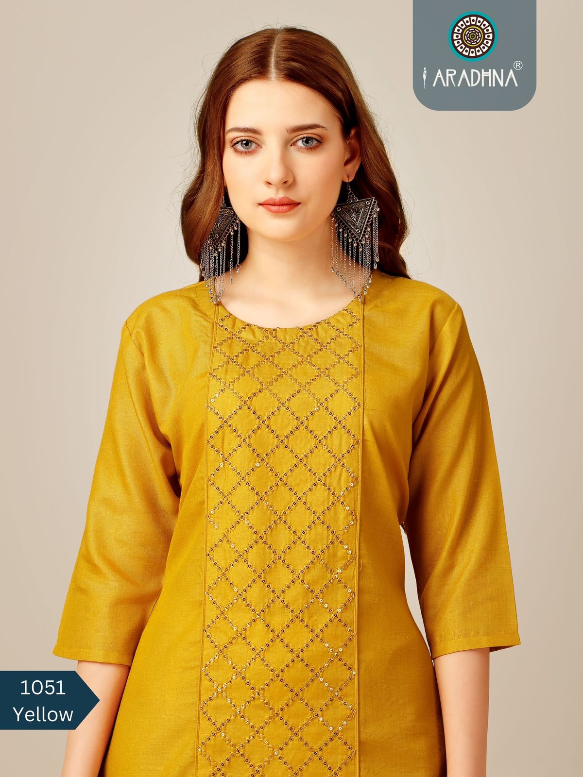 1051 Designer Cotton Kurtis With Bottom Catalog
